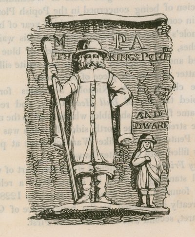 Le portier et le nain du roi Charles Ier - English School