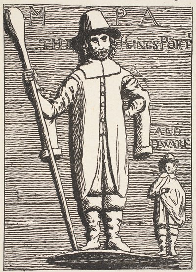 Le roi Charles et le nain, du vieux bas-relief - English School