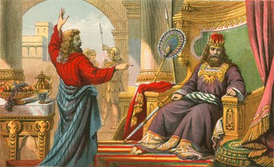 Le Roi David réprimandé par Nathan - English School