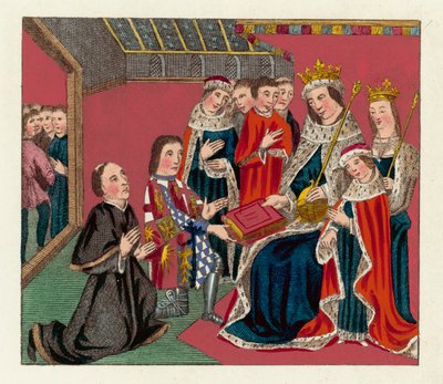Le roi Édouard IV, sa reine et son fils - English School