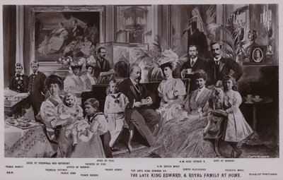 Le roi Édouard VII et sa famille - English School