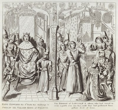 Le roi Édouard III envoie son défi à Philippe de Valois, roi de France, l