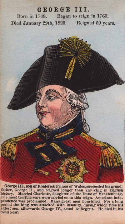 Roi George III - English School
