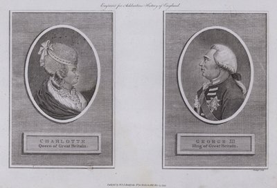 Roi George III et reine Charlotte - English School