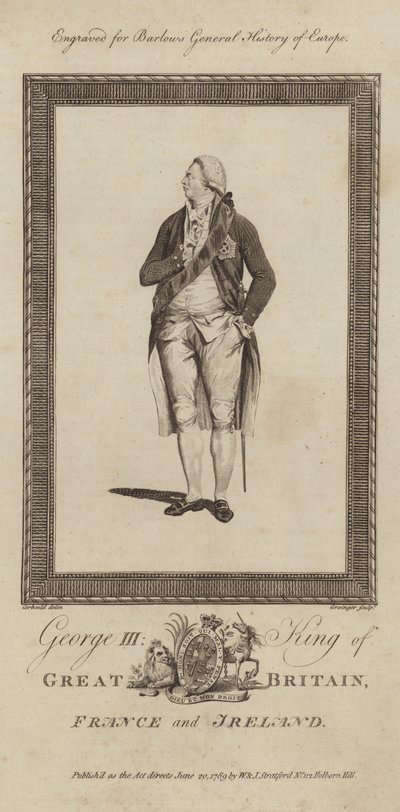 Le roi George III de Grande-Bretagne et d