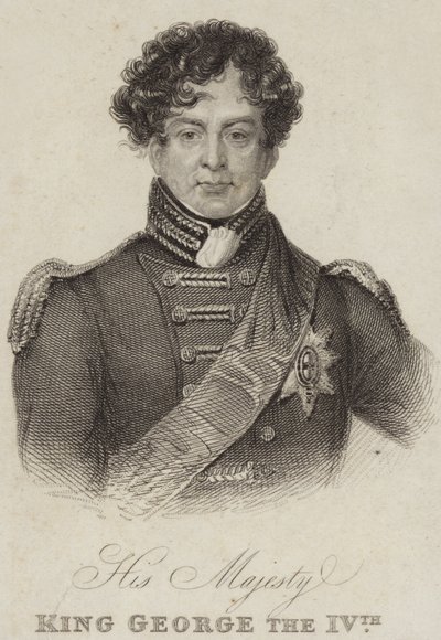 Le roi George IV de Grande-Bretagne et d