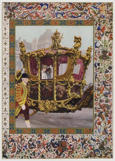 Le roi George V et la reine Mary dans le carrosse d