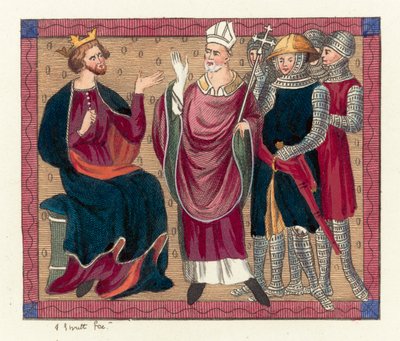 Le roi Henri II et Thomas Becket - English School