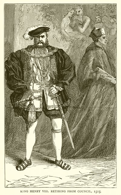 Le Roi Henri VIII se retirant du Conseil, 1515 - English School