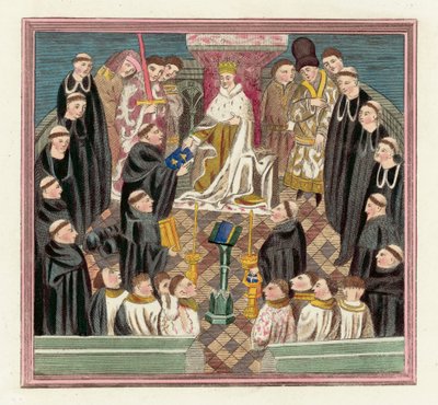 Le roi Henri VI et son parlement à Bury - English School