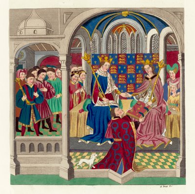Le roi Henri VI et sa cour - English School