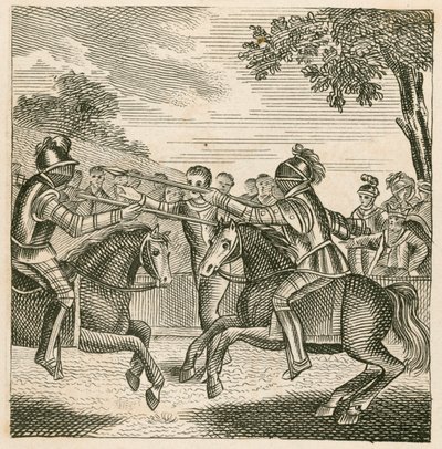 Le roi Richard II empêchant le duel entre les ducs de Hereford et de Norfolk - English School