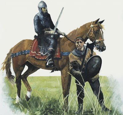 Chevalier et écuyer - English School