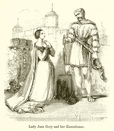 Lady Jane Grey et son bourreau - English School