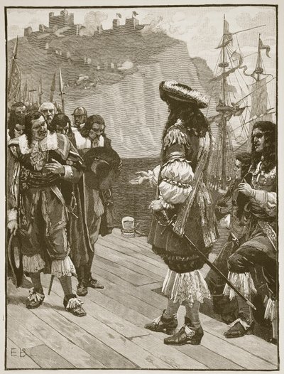 Débarquement de Charles II à Douvres, 26 mai 1660 (illustration de Cassells Illustrated History of England) - English School
