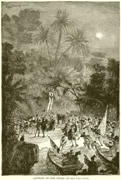 Débarquement sur le rivage de San Salvador - English School