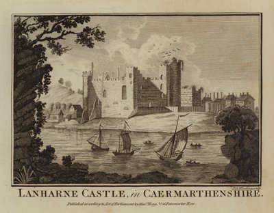 Château de Lanharne, dans le Caermarthenshire - English School