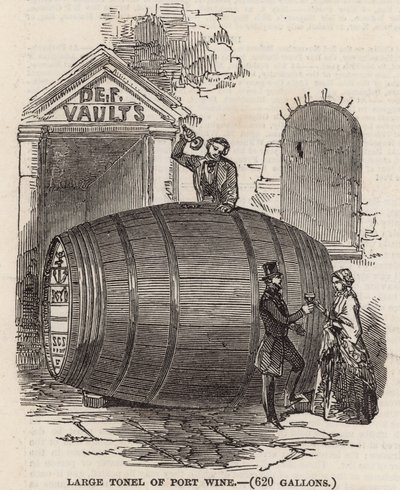 Grand tonneau de vin de porto - English School
