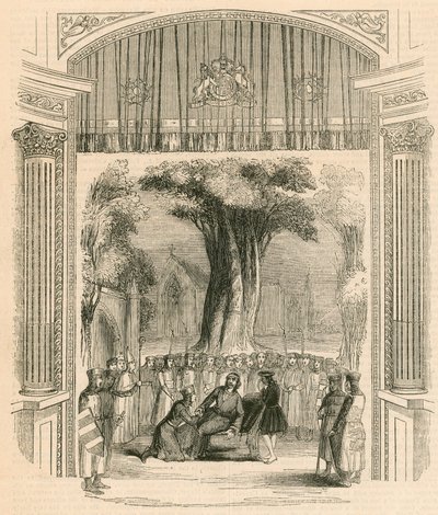 Dernière scène de la pièce King John, Théâtre de Drury Lane, Londres - English School