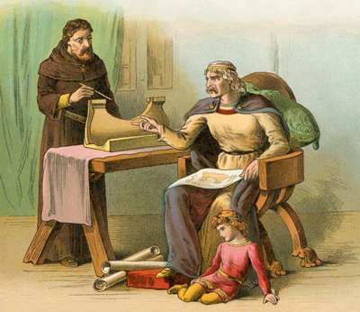Les dernières années du règne du roi Robert : Construction navale - English School