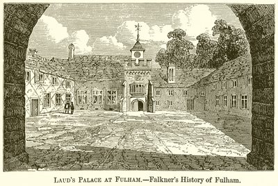 Palais de Laud à Fulham.--Histoire de Fulham par Falkner - English School