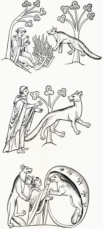 Légende du prêtre et des gens transformés en loups-garous, de 