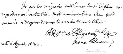 Leone Allacio - English School