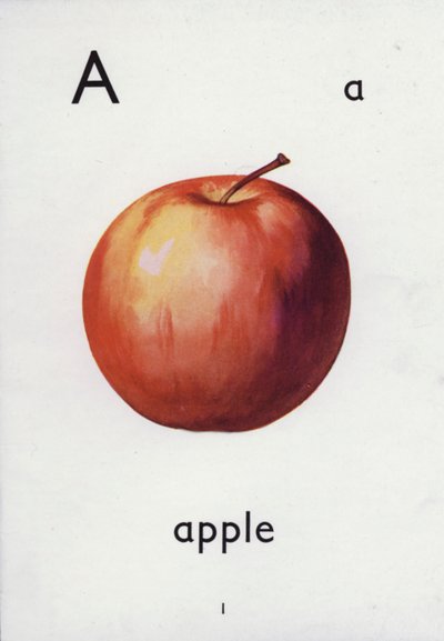 Lettre A, pomme - English School