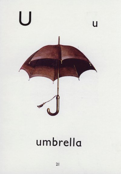 Lettre U, parapluie - English School