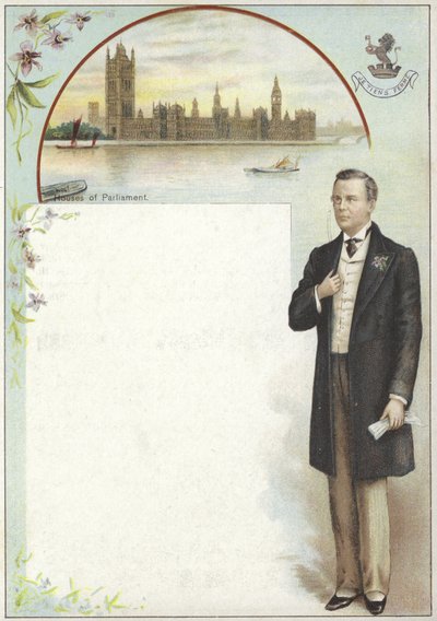 Carte Liebig représentant Joseph Chamberlain - English School