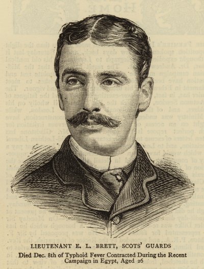 Lieutenant E L Brett, Garde écossaise - English School