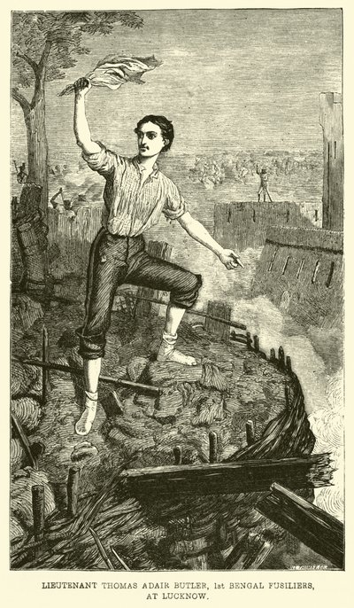 Lieutenant Thomas Adair Butler, 1er Fusiliers du Bengale, à Lucknow - English School