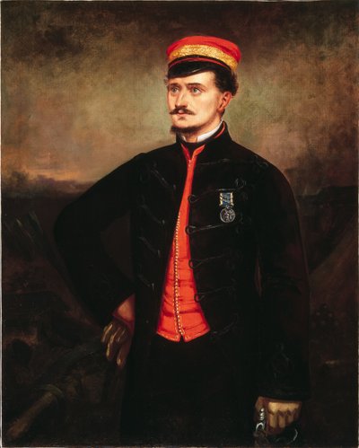 Lieutenant Thomas Murphy en uniforme décontracté du contingent turc, Crimée, 1857 - English School