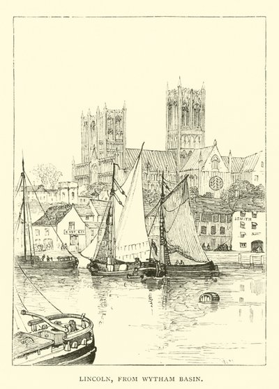 Lincoln, depuis le Bassin de Wytham - English School