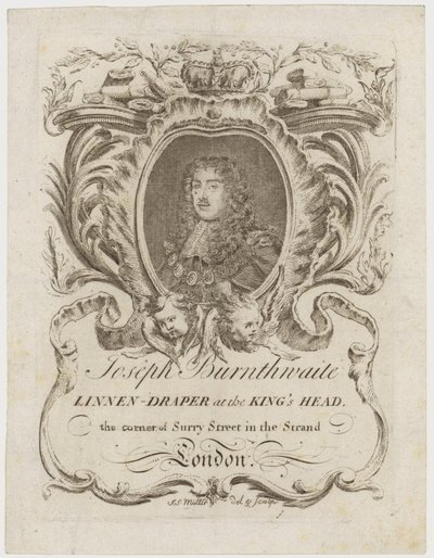 Drapier de lin, John Burnthwaite, carte de visite - English School