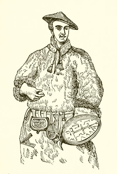 Linné en costume lapon - English School