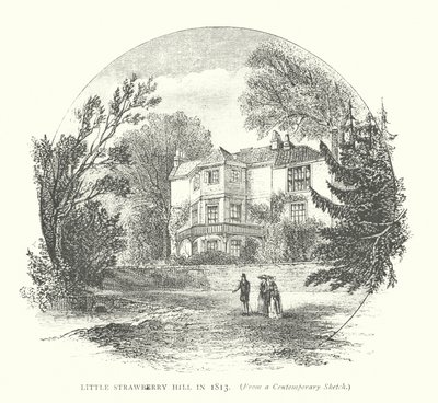 Little Strawberry Hill en 1813 (gravure) - English School