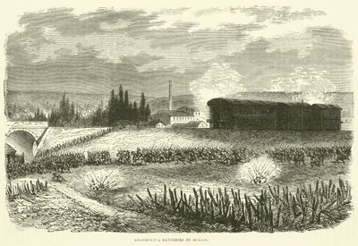 Batteries de locomotives en action, novembre 1870 - English School
