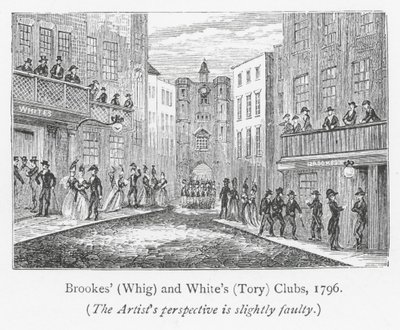 Clubs de Londres : Clubs de Brookes et de White - English School