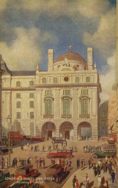 London County Fire Office, Piccadilly Circus - English School