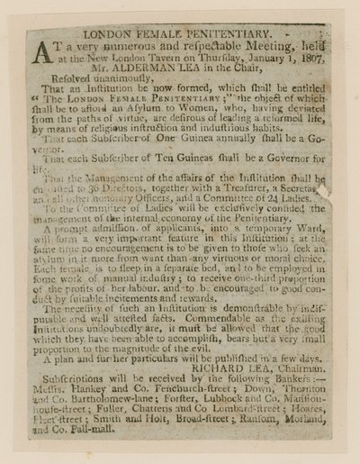 Pénitencier féminin de Londres, Clerkenwell - English School