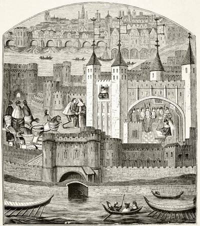 Londres et la Tour de Londres au 15ème siècle, de 