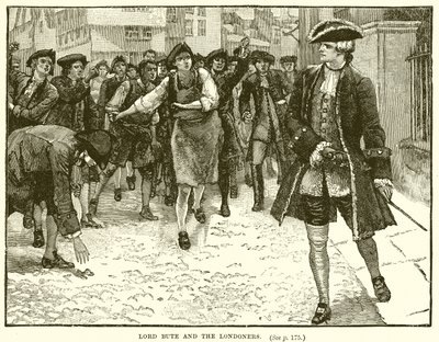Lord Bute et les Londoniens - English School