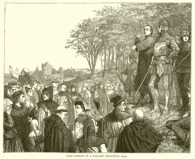 Lord Cobham à une prédication lollarde, 1413 - English School