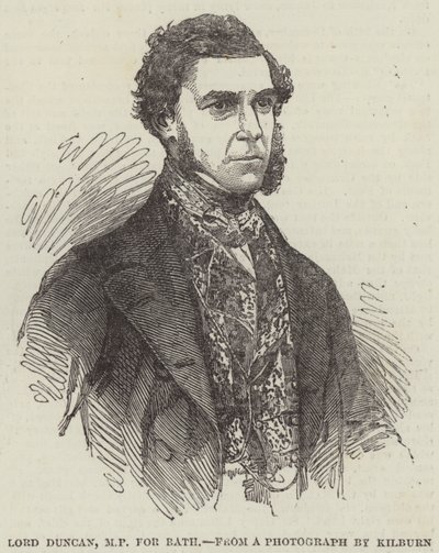 Lord Duncan, député de Bath (gravure) - English School