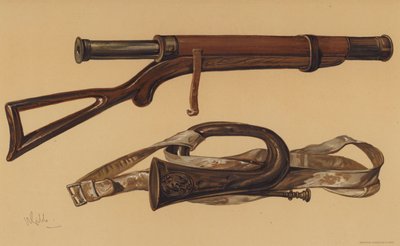 Télescope de Lord Raglan et un clairon russe de Sébastopol - English School