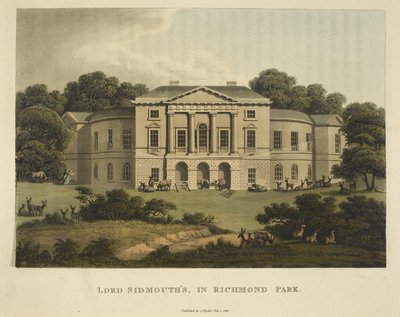 Chez Lord Sidmouth dans Richmond Park, de 