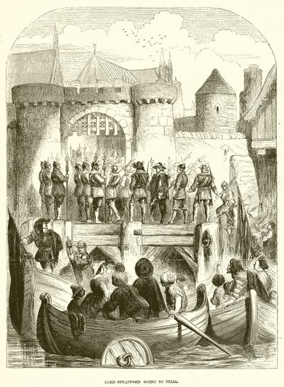 Lord Strafford allant au procès - English School