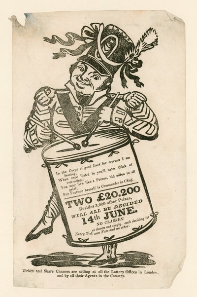 Publicité de loterie - English School