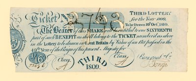 Billet de loterie - English School